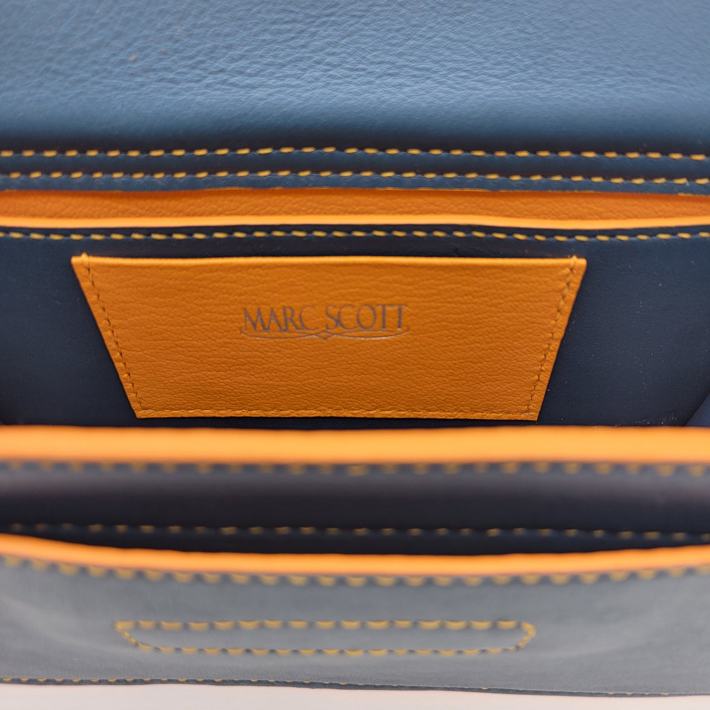 Amira - Blue Leather Handbag