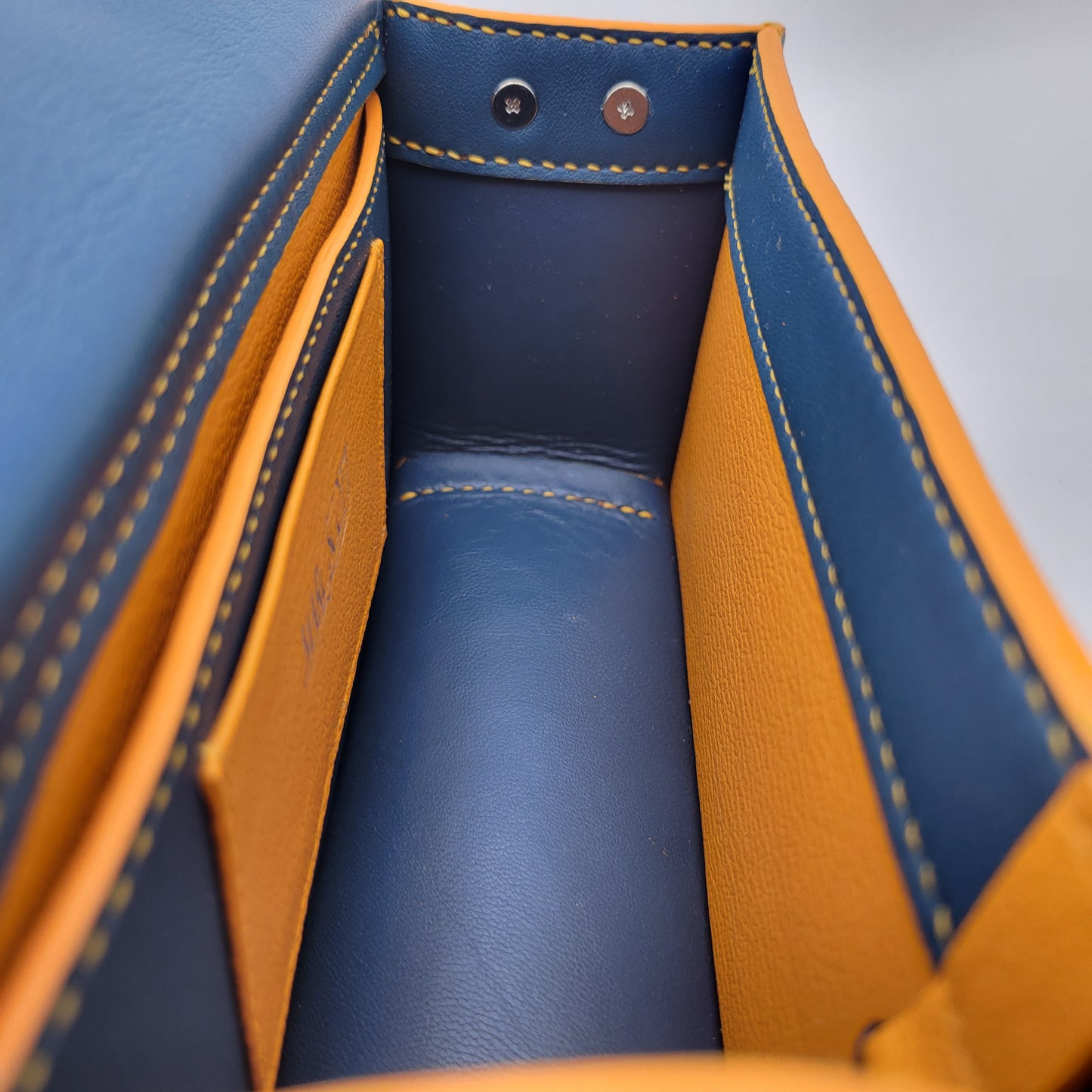 Amira - Blue Leather Handbag