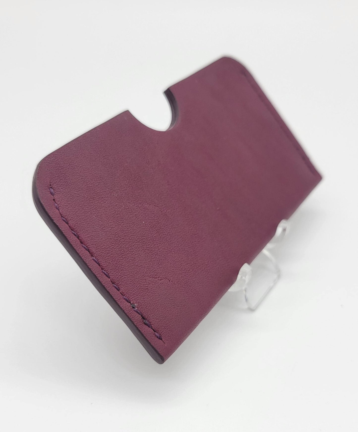 Zab - Card Wallet - Single Slot - Multi-Card Holder - Maroon/Purple