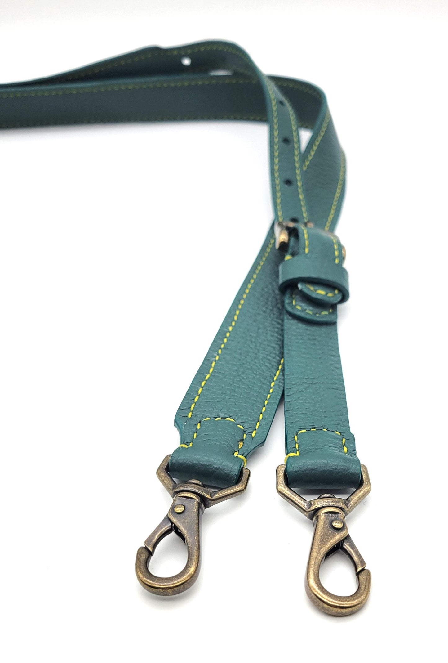Ava - Soft Shell Handbag - Green Leather