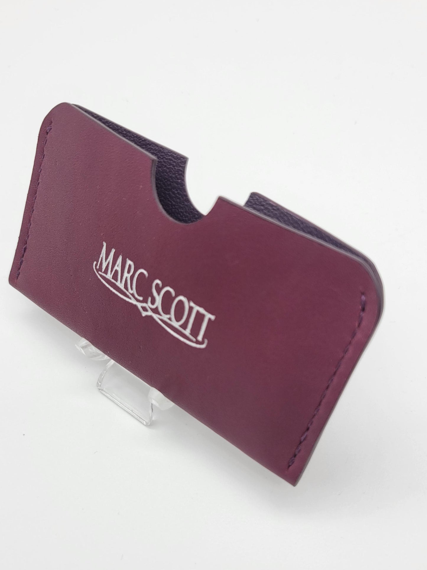 Zab - Card Wallet - Single Slot - Multi-Card Holder - Maroon/Purple